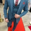 Azure green suit / Blauw-groene pak