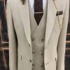 Beige trouwpak