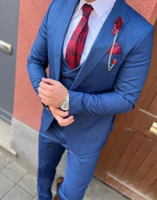 Donker blauw pak