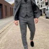 Grijs Herenpak met Vintage Touch
