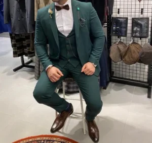Pine green dennengroen trouwpak