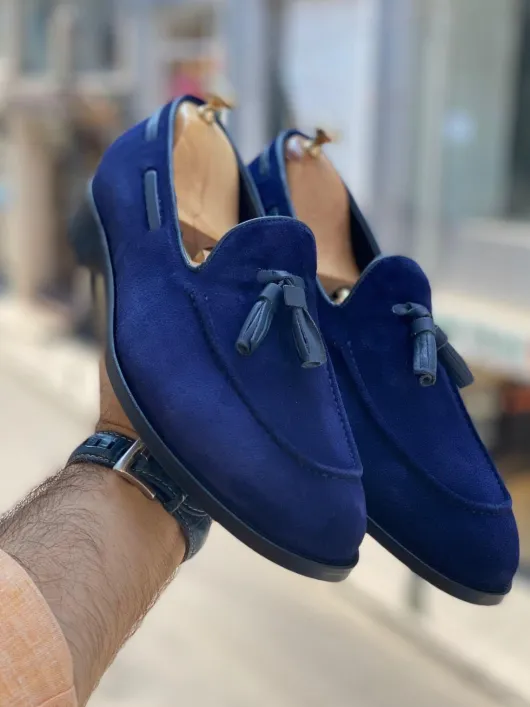 SC20 Marineblauwe suite Loafers