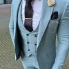 Soft Blauw trouwpak