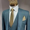 ST61 Beige goud stropdas