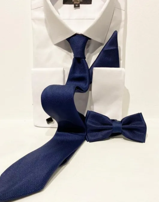 ST13 Blauw Stropdas/vlinderdas