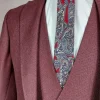 ST49 Stropdas met rood blauw patroon