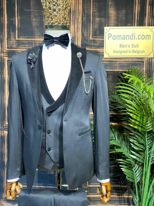 Zwart Tuxedo fluweel
