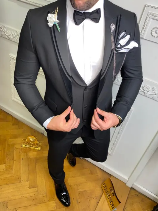 Zwarte tuxedo elegance model